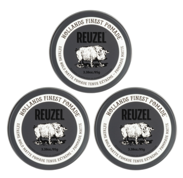 Reuzel Extreme Hold Matte Pomade 95g - 3 STUKS -  NEW!