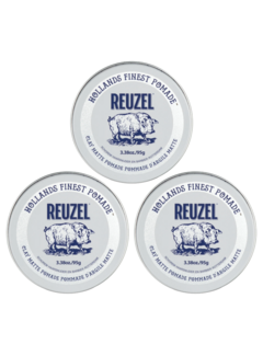 Reuzel Clay Matte Pomade 95g -3 STUKS NEW!
