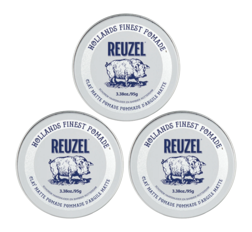 Reuzel Clay Matte Pomade 95g -3 STUKS NEW!