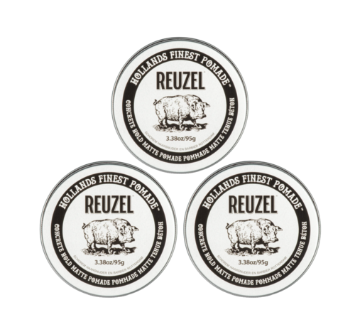 Reuzel Concrete Hold Matte Pomade 95gr.  3 STUKS NEW!