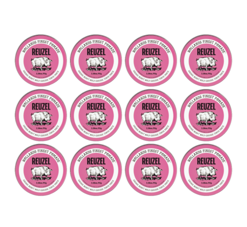 Reuzel Pomade Pink Grease Heavy Hold 95 gr.  Per12 STUKS NEW!