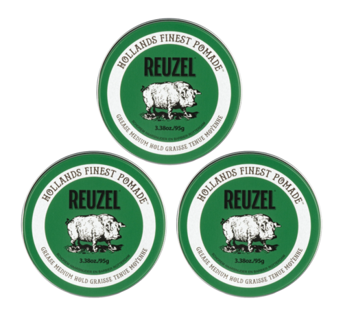 Reuzel Pomade Green Medium Hold 95 gr.  3 STUKS NEW!
