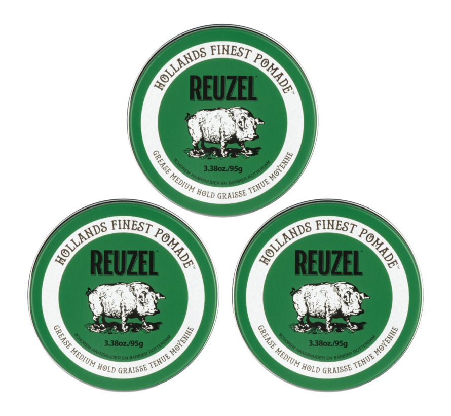 Pomade Green Medium Hold 95 gr.  3 STUKS NEW!