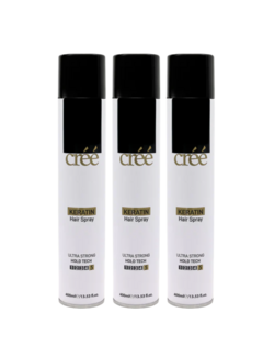 Créé Professional Hair Spray Ultra Strong Hold Tech 400ml. Per 3 Stuks