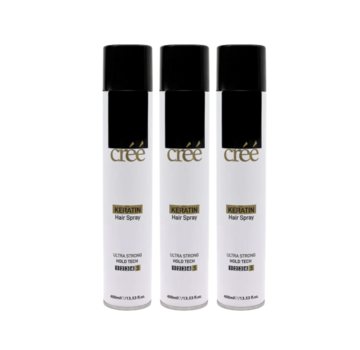 Créé Professional Hair Spray Ultra Strong Hold Tech 400ml. Per 3 Stuks