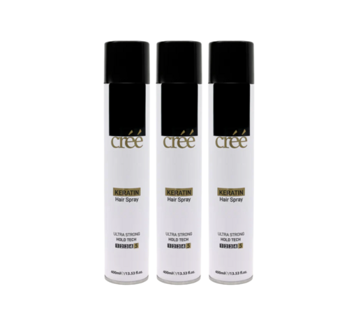 Créé Professional Hair Spray Ultra Strong Hold Tech 400ml. Per 3 Stuks