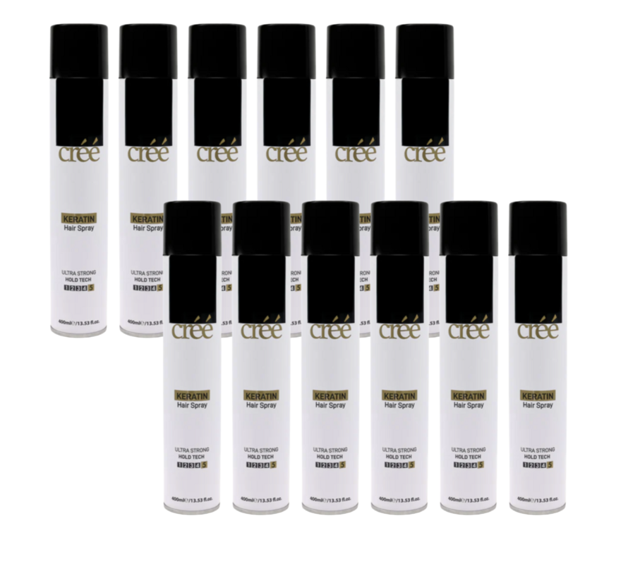 Hair Spray Ultra Strong Hold Tech 400ml . Per 12 Stuks