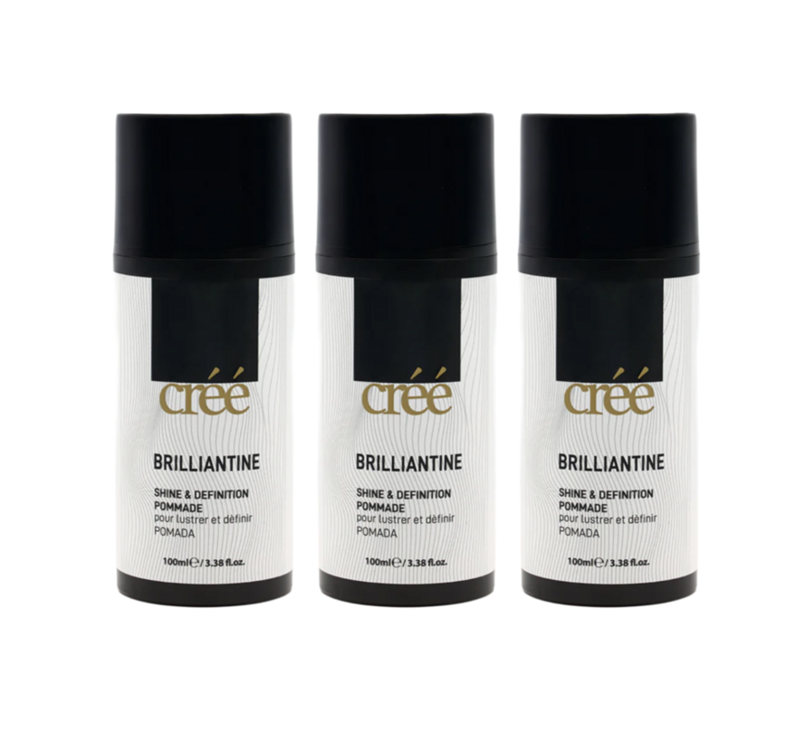Brilliantine Shine and Definition Pomade 100ml . Per 3 Stuks