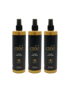 Créé Professional 2 Phase Spray Conditioner Argan Oil 375ml. Per 3 Stuks