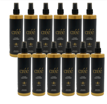 Créé Professional 2 Phase Spray Conditioner Argan Oil 375ml. Per 12 Stuks