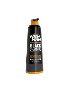 Nish Man Hair & Beard Care Black Shampoo 200ml