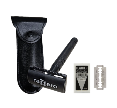 Razzaro Safety Double Edge Razor + 1 Pakje Feather Scheermesjes