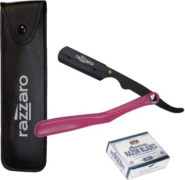 Razzaro Figaro Straight Razor Pink + 100 American Razor Blades