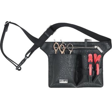 Sibel Scharen Holster 4 Mat Zwart Croco*