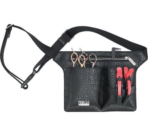 Sibel Scharen Holster 4 Mat Zwart Croco*