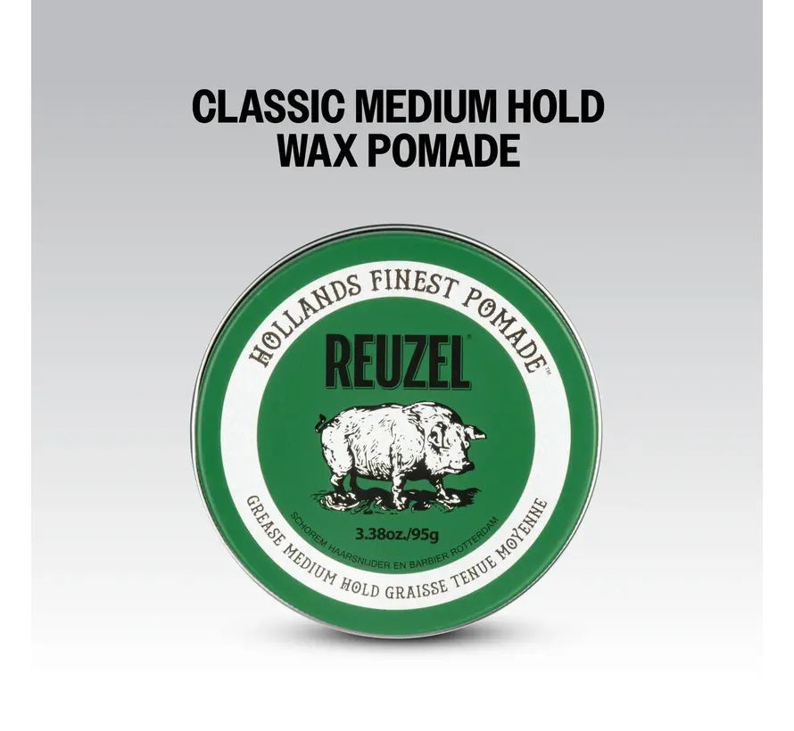 Pomade Green Medium Hold 95 gr. 12 STUKS NEW!