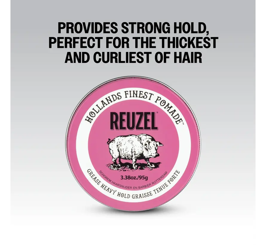 Pomade Pink Grease Heavy Hold 95 gr.  Per12 STUKS NEW!