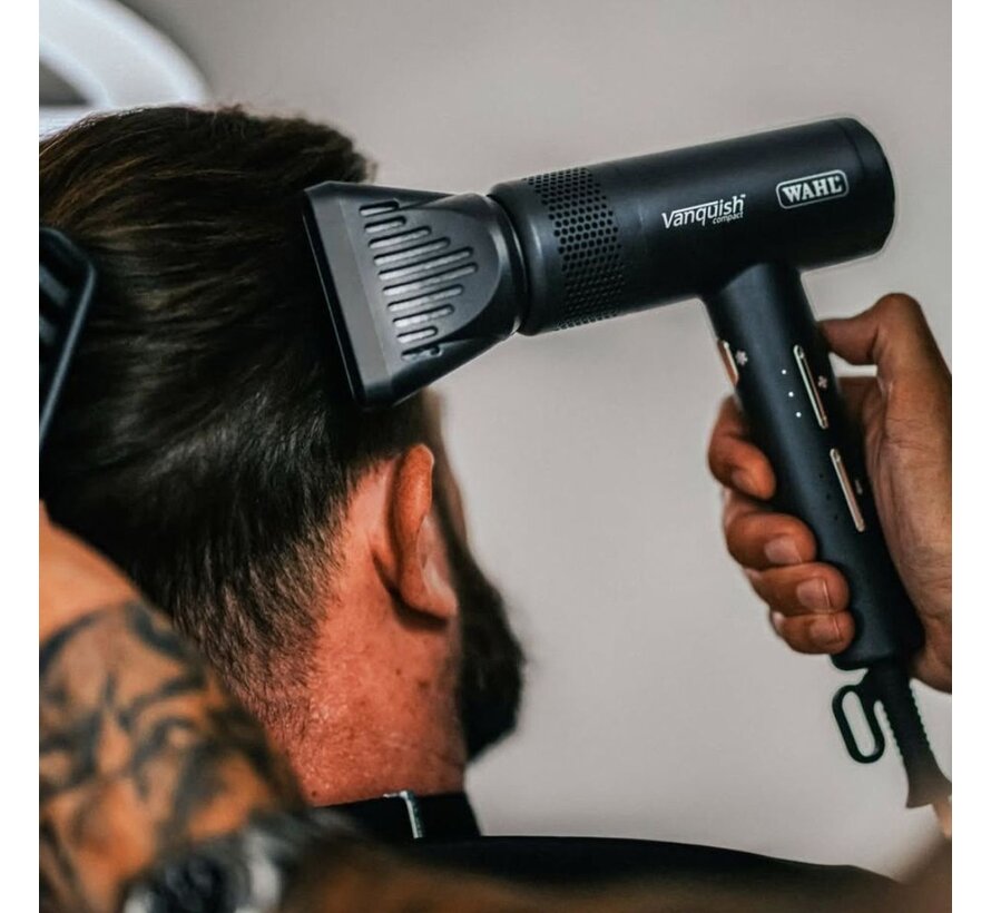 Haardroger Vanquish Compact Zwart + Gratis Diffuser