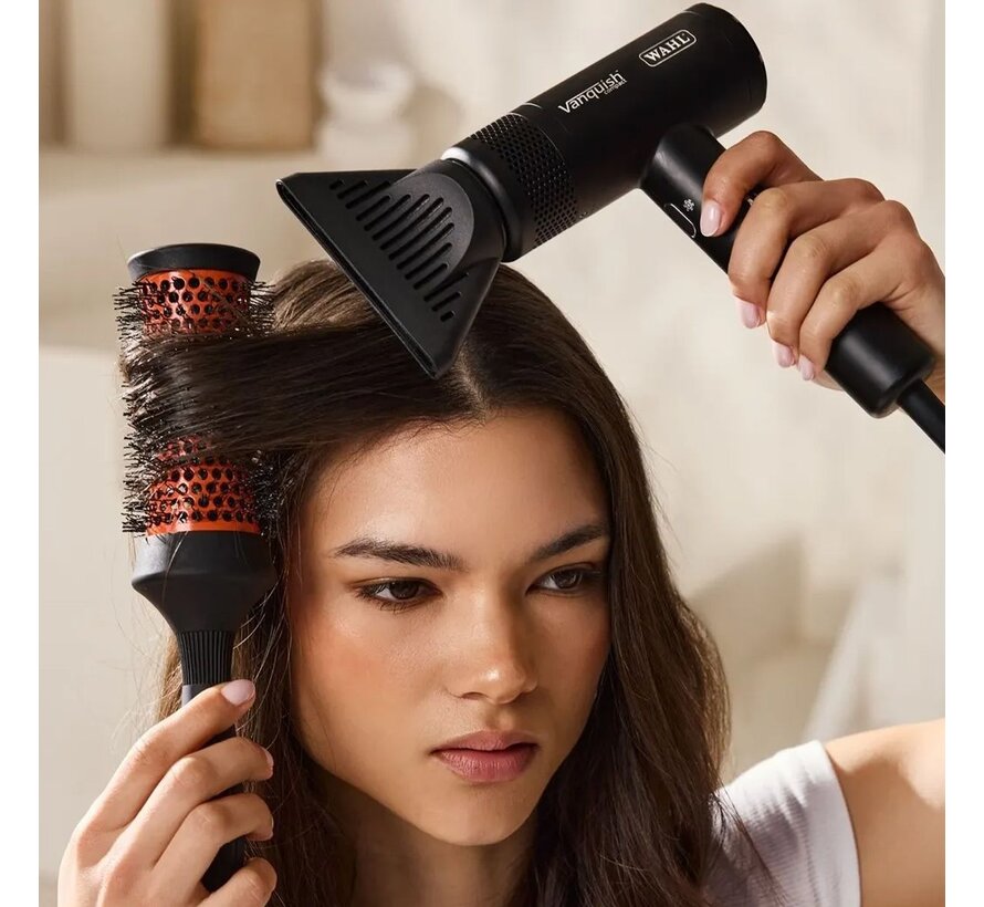Haardroger Vanquish Compact Zwart + Gratis Diffuser