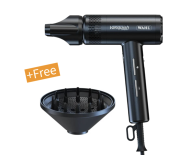 Wahl Haardroger Vanquish Compact Zwart + Gratis Diffuser