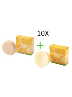 POPPYBARS Anti Roos -Jamaica Jasmine 60gr  Shampoo + gratis Conditioner 10 STUKS