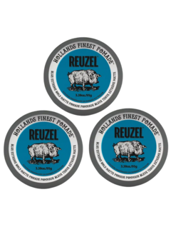 Reuzel Blue Extreme Hold Matte Pomade 95Gr. - 3 STUKS NEW!