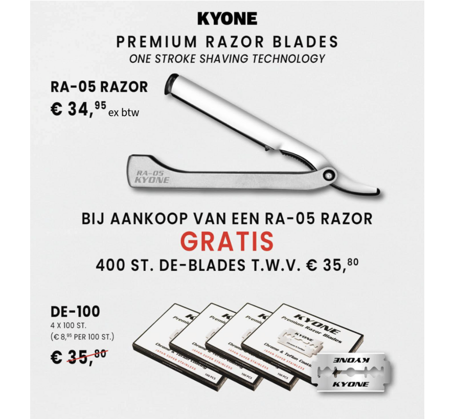 RA-05 razor + gratis 400 DE-blades - PROMO
