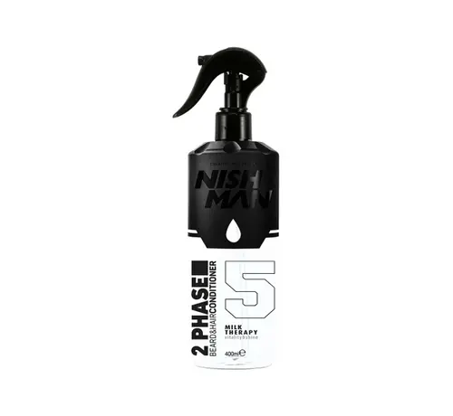 Nish Man 2 Phase Beard & Hair Conditioner MILK THERAPY 400ml