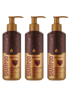 Nish Man Baard & Snorren Shampoo met Panthenol 200ml - 3 STUKS