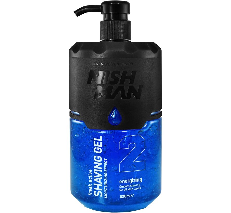 Shaving Gel 2 Energizing 1000ml - 12 STUKS