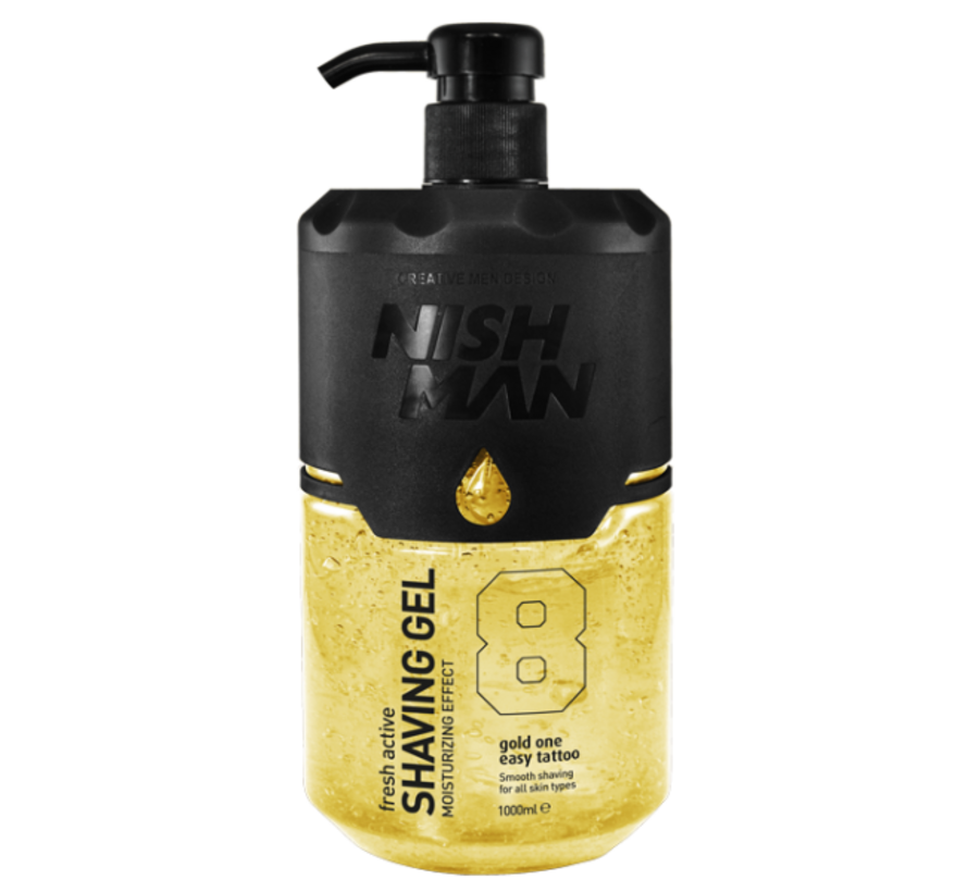 Shaving Gel 8 Gold One 1000ml - 12 STUKS