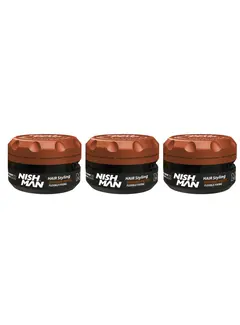 Nish Man M7 Matte Hair Styling Defining Paste Flexible Fixing 100 ml - 3 STUKS