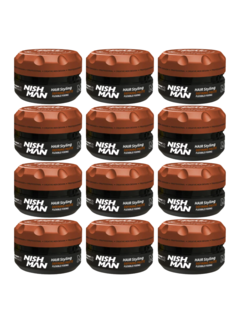 Nish Man M7 Matte Hair Styling Defining Paste Flexible Fixing 100 ml - 12 STUKS