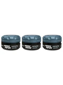 Nish Man M9 Hair Styling Fibre Matte Strong Fixing 100 ml - 3 STUKS
