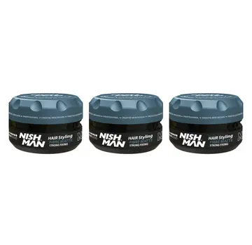 Nish Man M9 Hair Styling Fibre Matte Strong Fixing 100 ml - 3 STUKS