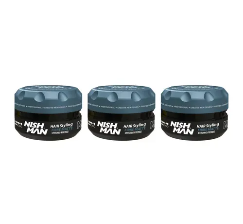 Nish Man M9 Hair Styling Fibre Matte Strong Fixing 100 ml - 3 STUKS