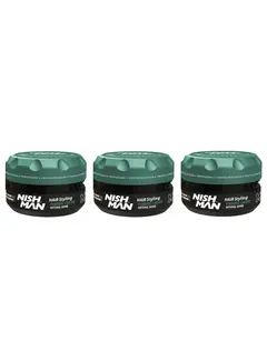 Nish Man M8 Matte Hair Styling Forming Creme Natural Shine 100 ml - 3 STUKS