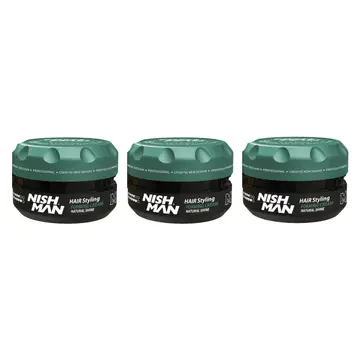 Nish Man M8 Matte Hair Styling Forming Creme Natural Shine 100 ml - 3 STUKS