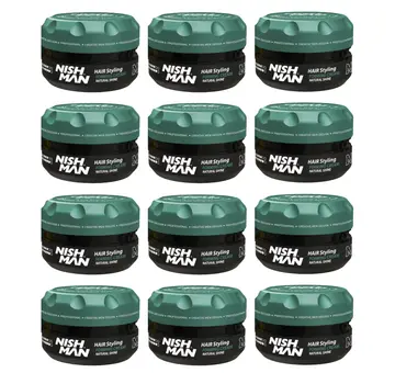 Nish Man M8 Matte Hair Styling Forming Creme Natural Shine 100 ml - 12 STUKS