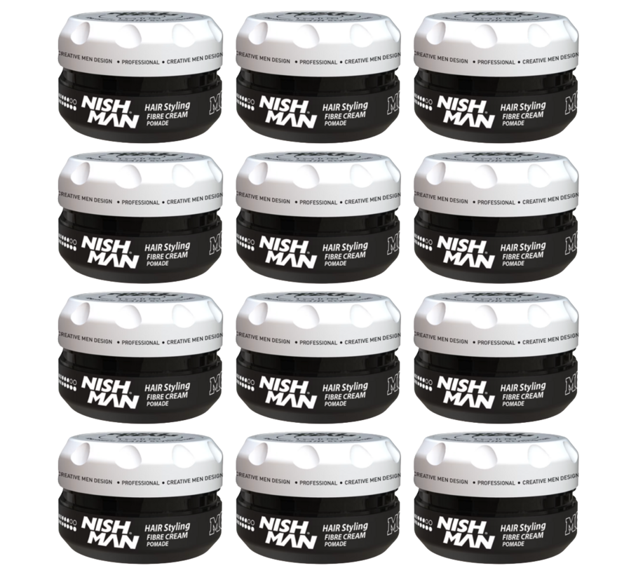 Fibre Cream Pomade F1 - 100ml - 12 STUKS
