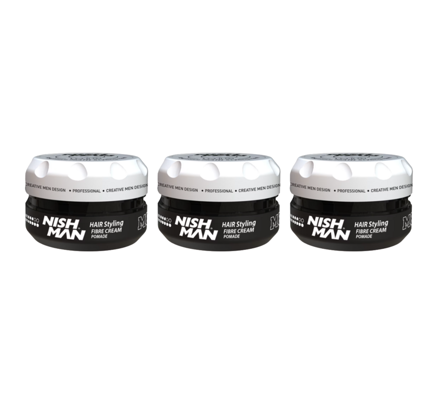 Fibre Cream Pomade F1 - 100ml - 3 STUKS