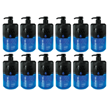 Nish Man Shaving Gel 2 Energizing 1000ml  - 12 STUKS