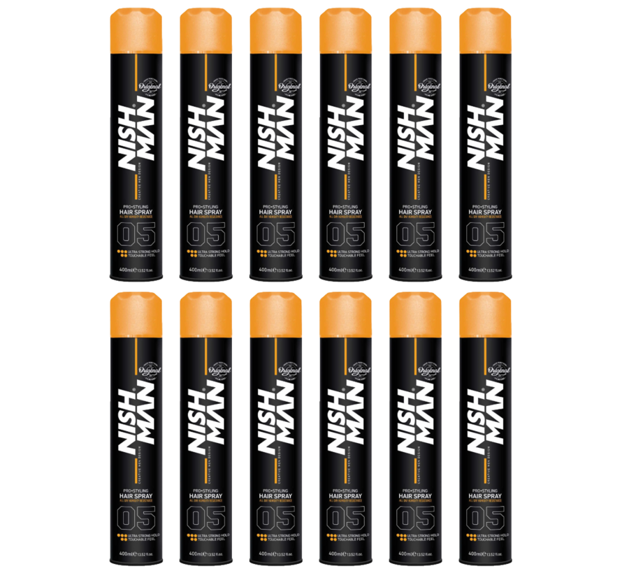 Hair Spray 05 Ultra Strong Hold - 400 ml - 12 STUKS