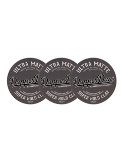 Dapper Dan Ultra Matte Super Hold Clay 100ml - 3 STUKS