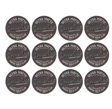 Dapper Dan Ultra Matte Super Hold Clay 100ml - 12 STUKS