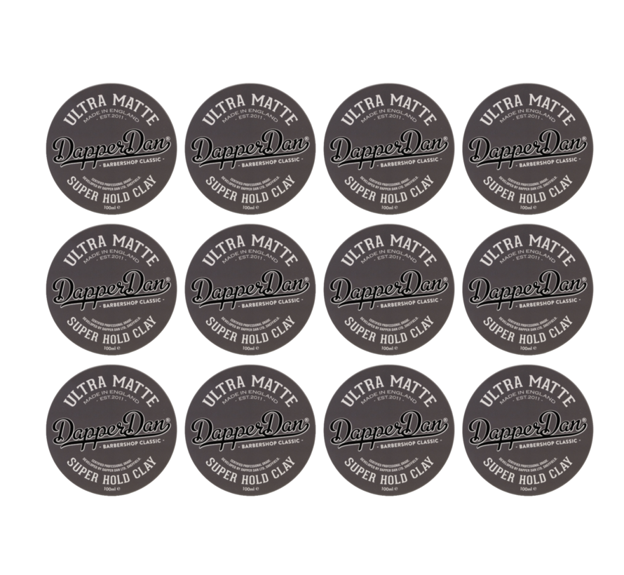 Ultra Matte Super Hold Clay 100ml - 12 STUKS