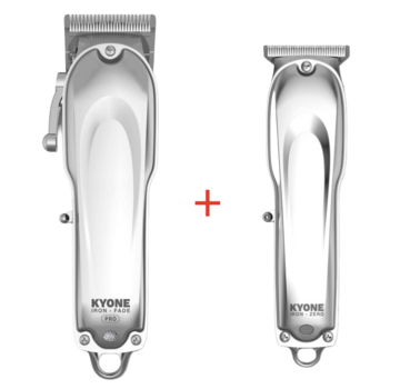 Kyone Promo! Ultima Iron Fade Pro tondeuse + gratis Ultima Iron Zero trimmer