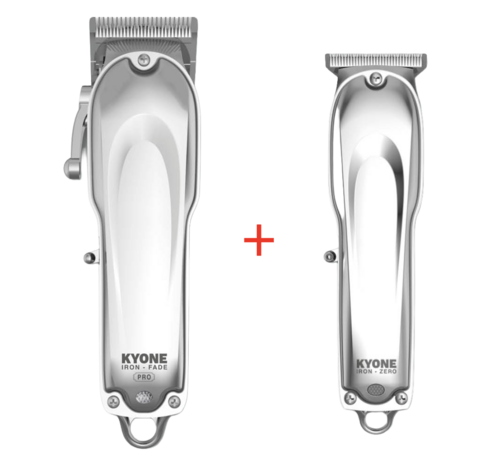 Kyone Promo! Ultima Iron Fade Pro tondeuse + gratis Ultima Iron Zero trimmer