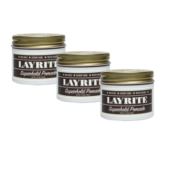 Layrite Super Hold Pomade 120g - 3 Pack