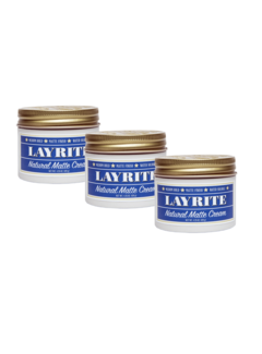 Layrite Natural Matte Cream 120g - 3 Pack